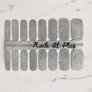 5 for $20 Nail Wraps- Silver Shimmer